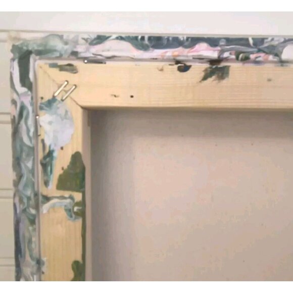 SET/2 Coastal Waves Flow Fluid Art, Hand Painted, Swipe and Spin Abstract, EUC - Picture 16 of 16